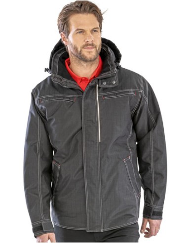 RES-R326X-Denim Texture Rugged Jacket
